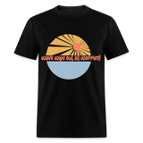 Wave Wipe Out All Worries shirt Ocean Beach Lover Surfing T-Shirt Size S-6XL - black