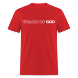 Woman of God shirt Catholic Religious T-Shirt size S-6XL - red
