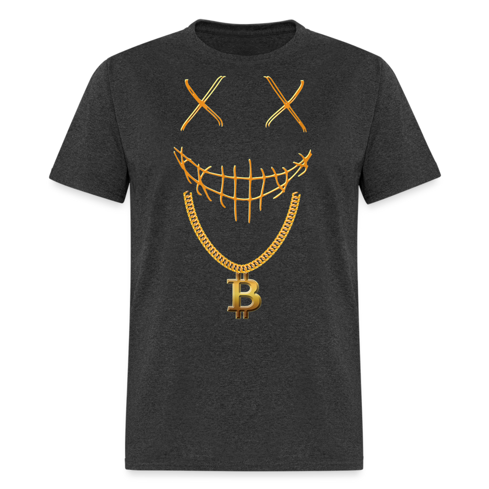 Bitcoin Crypto shirt Cryptocurrency BTC T-Shirt Size S-6XL - heather black