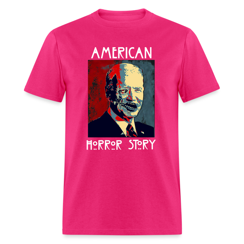 Anti Joe Biden shirt American Horror Story Zombie Funny Halloween T-shirt - fuchsia
