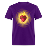 The Sacred Heart of Jesus Christ Shirt Religious Catholic T-shirt Size S-6XL - purple