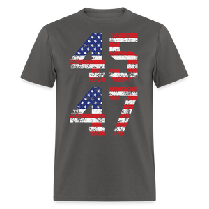 President Donald Trump 45 47 2024 shirt Vintage USA Flag Pro Trump Tee Gifts - charcoal