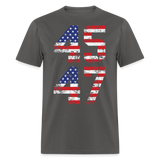 President Donald Trump 45 47 2024 shirt Vintage USA Flag Pro Trump Tee Gifts - charcoal