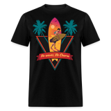 No Waves No Charm shirt Ocean Beach Surfing Lover Sunset T-Shirt Size S-6XL - black