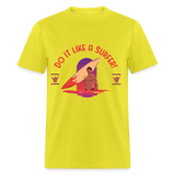 Do It Like a Surfer shirt Surfboard Surfing Sunset T-Shirt Size S-6XL - yellow