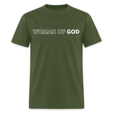 Woman of God shirt Catholic Religious T-Shirt size S-6XL - military green