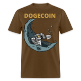 Dogecoin To the Moon Miner shirt Doge Mining HODL Crypto T-Shirt Size S-6XL - brown