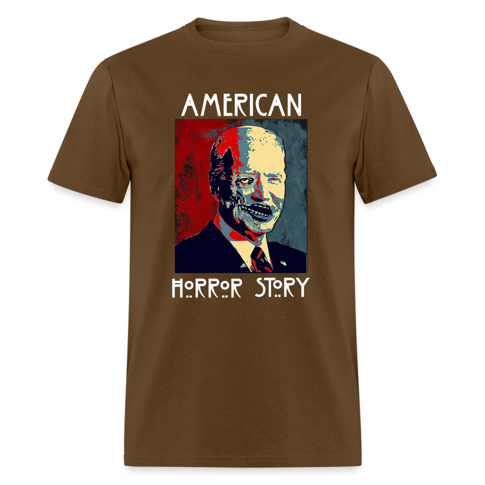 Anti Joe Biden shirt American Horror Story Zombie Funny Halloween T-shirt - brown