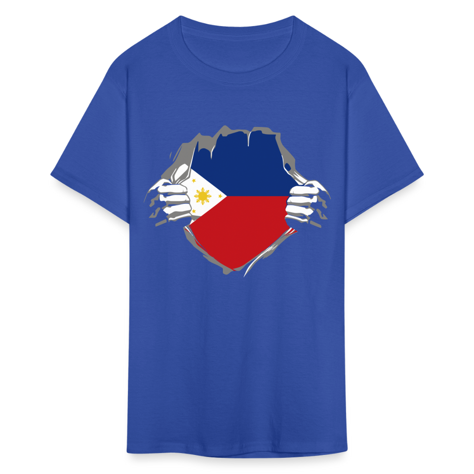 Philippines Flag shirt Filipino T-Shirt Rips Open size S-6XL - royal blue