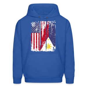Pinoy USA shirt I Love Filipino American Flag Proud Gift Unisex Hoodie - royal blue