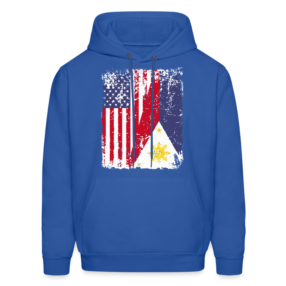 Pinoy USA shirt I Love Filipino American Flag Proud Gift Unisex Hoodie - royal blue