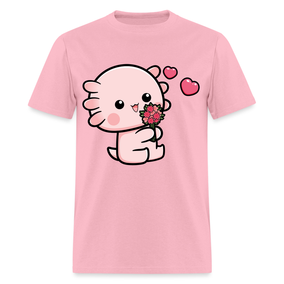Cute Axolotl Lover Shirt Kawaii Pastel Goth Japan Anime Comic Lovely T-Shirt - pink