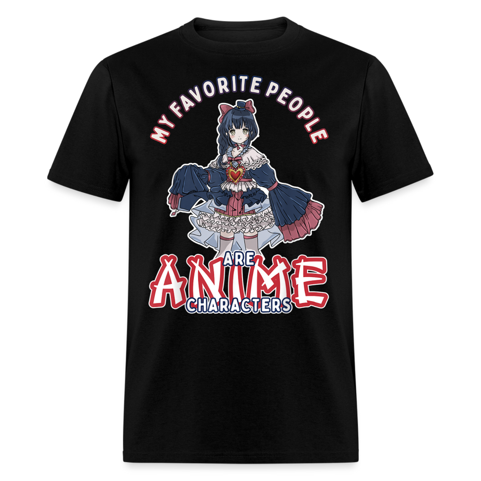 My Favorite People are anime shirt Cute Japanese Animation Character T-Shirt - black