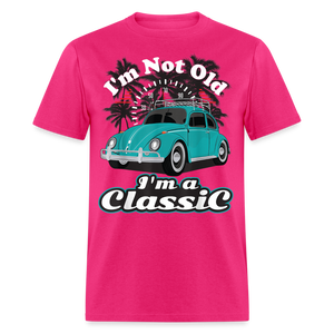 I'm Not Old I'm A Classic T Shirt Tee Classic Car Lover Vintage Car Gift T-shirt - fuchsia
