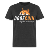 Dogecoin T Shirt Tee Wallstreetbets Doge Coin Crypto Bitcoin T-Shirt Size S-6XL - heather black
