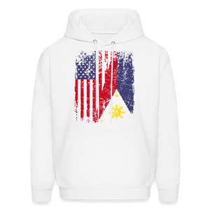 Pinoy USA shirt I Love Filipino American Flag Proud Gift Unisex Hoodie - white