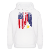 Pinoy USA shirt I Love Filipino American Flag Proud Gift Unisex Hoodie - white