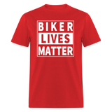 Biker Lives Matter Shirt Motorcycle Biker Rider t shirt Size S-6XL - red
