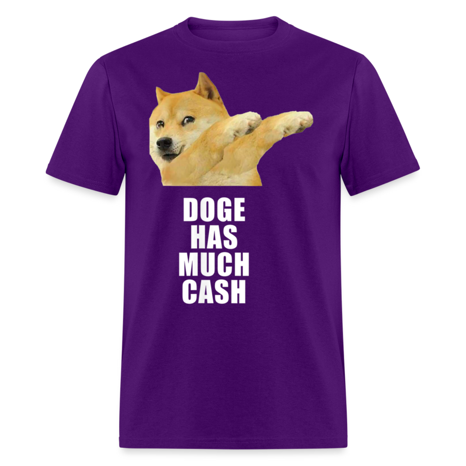 Dogecoin T Shirt Tee Wallstreetbets Doge Coin Crypto Bitcoin T-Shirt Size S-6XL - purple