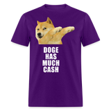 Dogecoin T Shirt Tee Wallstreetbets Doge Coin Crypto Bitcoin T-Shirt Size S-6XL - purple