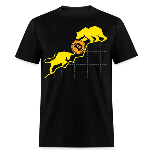 Bitcoin shirt BTC Hodlers Bull Run Fight Bear Market Crypto T-Shirt Size S-6XL - black
