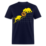Bitcoin shirt BTC Hodlers Bull Run Fight Bear Market Crypto T-Shirt Size S-6XL - navy