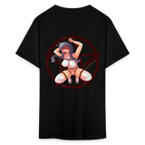 Anime Bondage BDSM shirt Manga Anime Waifu japanese Girl Ahegao T-Shirt - black