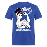 Filipina women power shirt T-Shirt Philippines Flag size S-6XL - royal blue