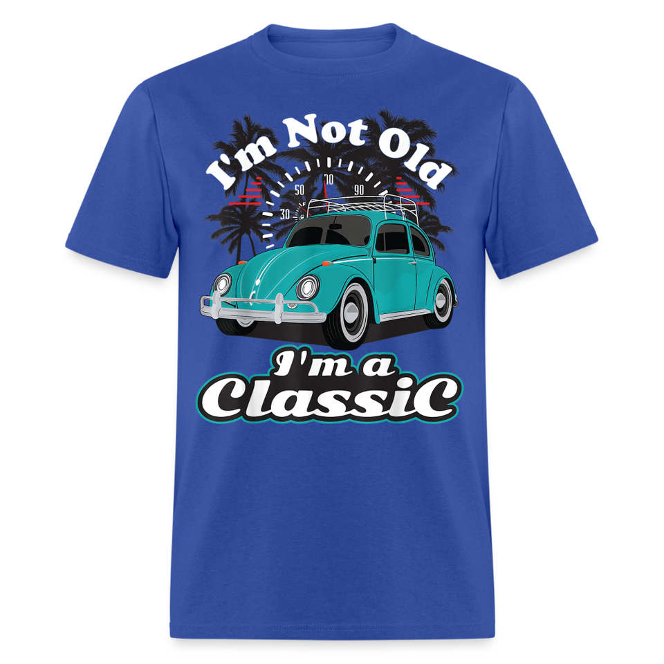 I'm Not Old I'm A Classic T Shirt Tee Classic Car Lover Vintage Car Gift T-shirt - royal blue