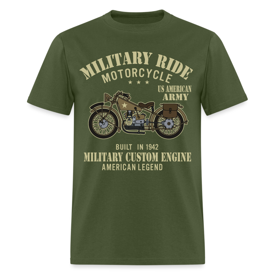 Military Bikers shirt Motorbike Motorcycling US Army USA T-Shirt size S-6XL - military green