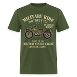 Military Bikers shirt Motorbike Motorcycling US Army USA T-Shirt size S-6XL - military green