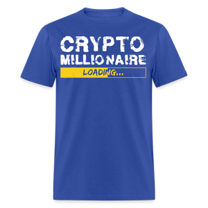 Crypto Millionaire Loading Shirt Funny BTC ETH XRP SafeMoon T-Shirt Size S-6XL - royal blue
