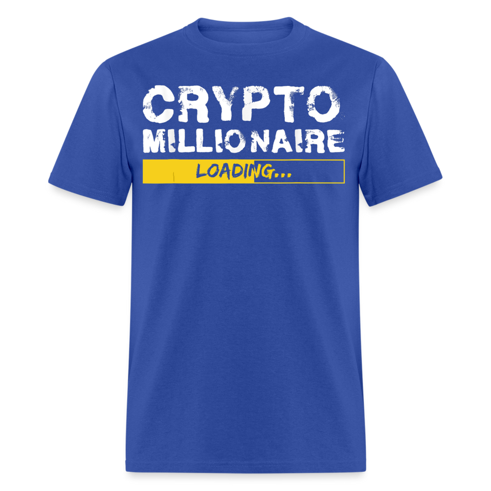 Crypto Millionaire Loading Shirt Funny BTC ETH XRP SafeMoon T-Shirt Size S-6XL - royal blue