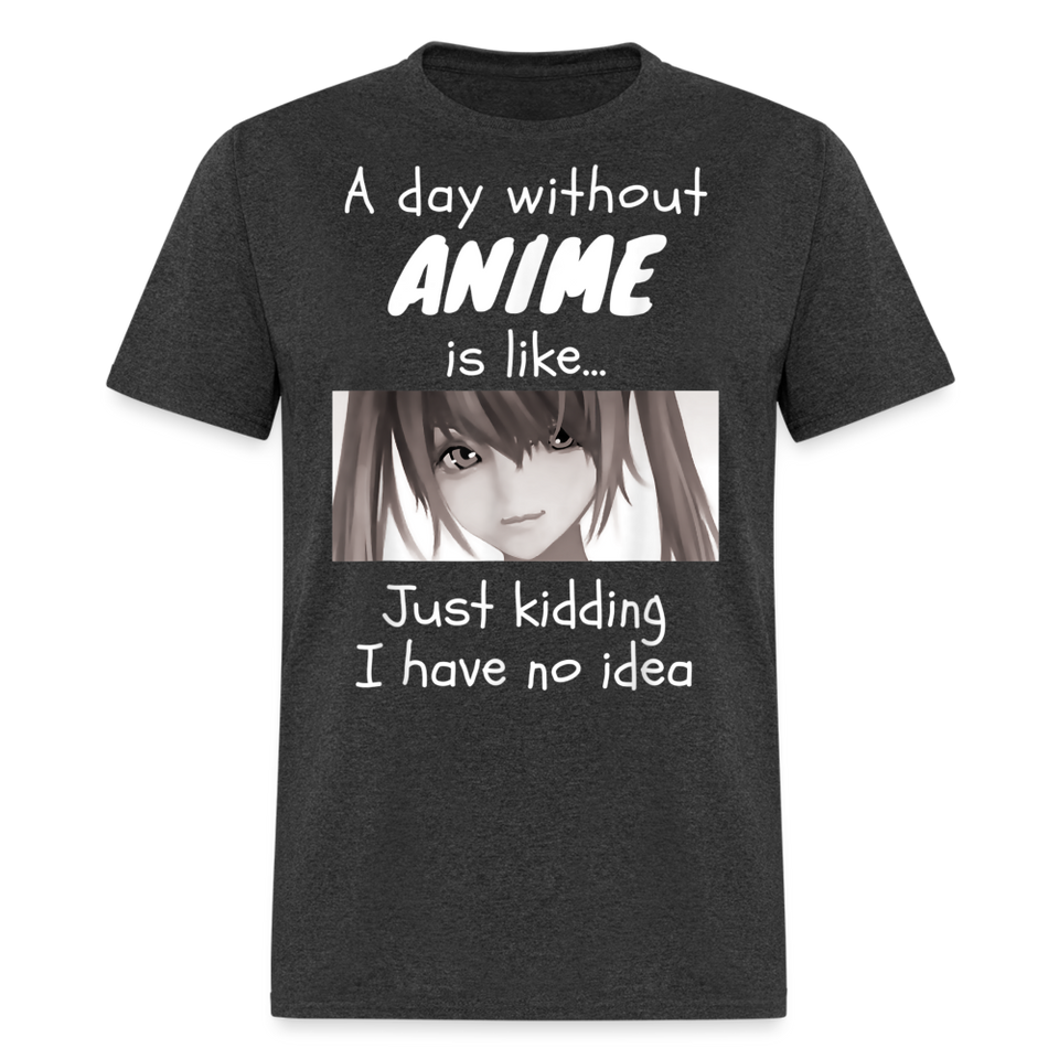 Anime Girls Women Funny Anime Outfits Cosplay Anime Humor T-Shirt - heather black