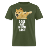 Dogecoin T Shirt Tee Wallstreetbets Doge Coin Crypto Bitcoin T-Shirt Size S-6XL - military green