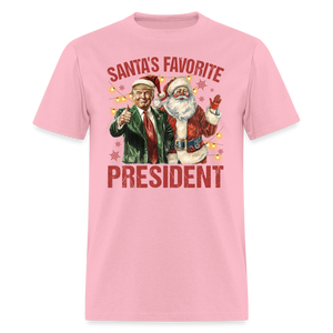 Santa's Favorite President shirt President Trump Christmas T-shirt size S-6XL - pink