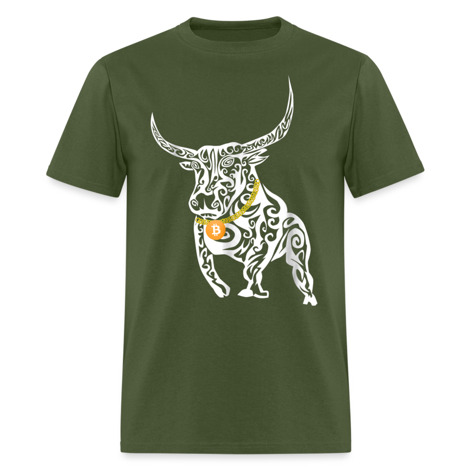 Bitcoin shirt BTC Hodlers Bull Run Fight Crypto Currency HODL T-Shirt Size S-6XL - military green