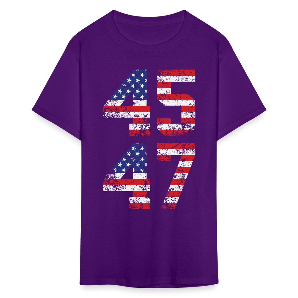 President Donald Trump 45 47 2024 shirt Vintage USA Flag Pro Trump Tee Gifts - purple