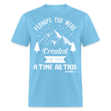 Perhaps you were created shirt Catholic Religious T-Shirt size S-6XL - aquatic blue