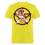 Anime Bondage BDSM shirt Manga Anime Waifu japanese Girl Ahegao T-Shirt - yellow