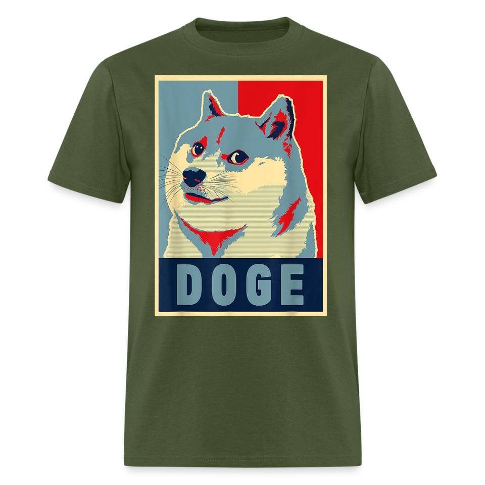 Dogecoin T Shirt Tee Wallstreetbets Doge Coin Crypto Bitcoin T-Shirt Size S-6XL - military green