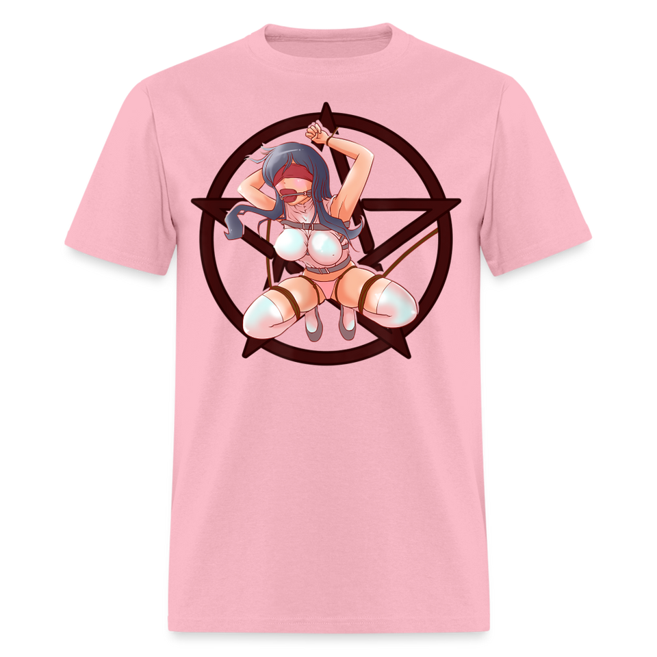 Anime Bondage BDSM shirt Manga Anime Waifu japanese Girl Ahegao T-Shirt - pink