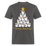 Funny Merry Quarantine Christmas Toilet Paper shirt Xmas Family T-Shirt - charcoal