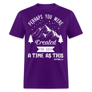 Perhaps you were created shirt Catholic Religious T-Shirt size S-6XL - purple