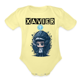 Baby Xavier Organic Short Sleeve Baby Bodysuit [Onesies] - washed yellow