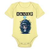 Baby Xavier Organic Short Sleeve Baby Bodysuit [Onesies] - washed yellow