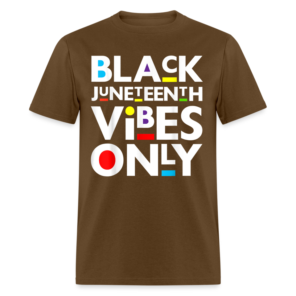 Juneteenth shirt Juneteenth Vibes Only Black History T-Shirt size S-6XL - brown