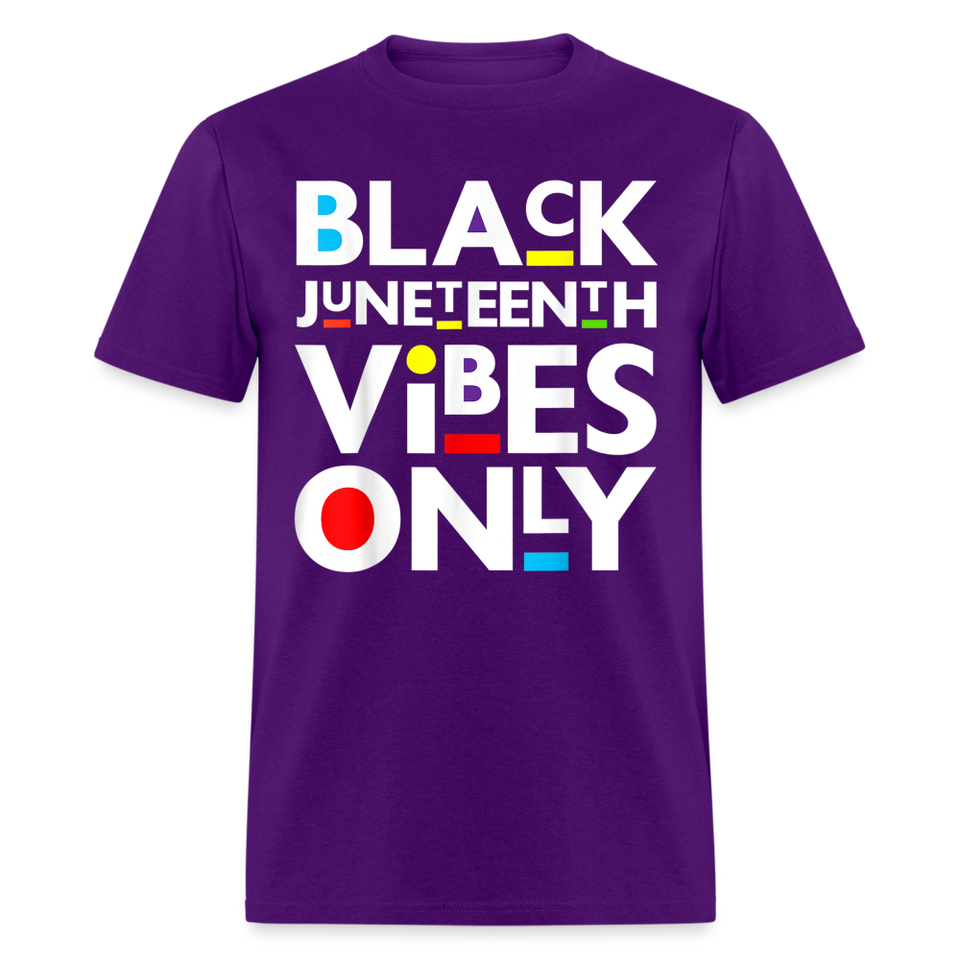 Juneteenth shirt Juneteenth Vibes Only Black History T-Shirt size S-6XL - purple