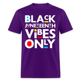 Juneteenth shirt Juneteenth Vibes Only Black History T-Shirt size S-6XL - purple