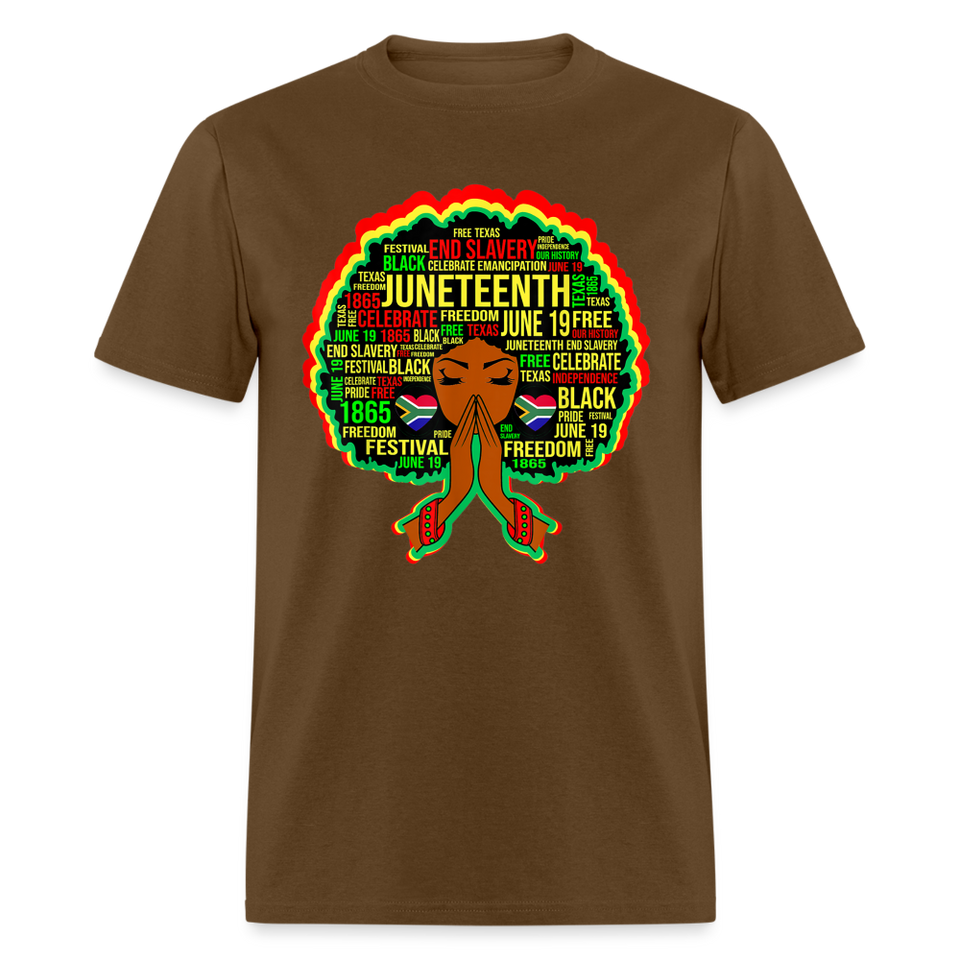 Black Girl Magic Melanin Juneteenth shirt Girl Power Women Freedom T-Shirt S-6XL - brown